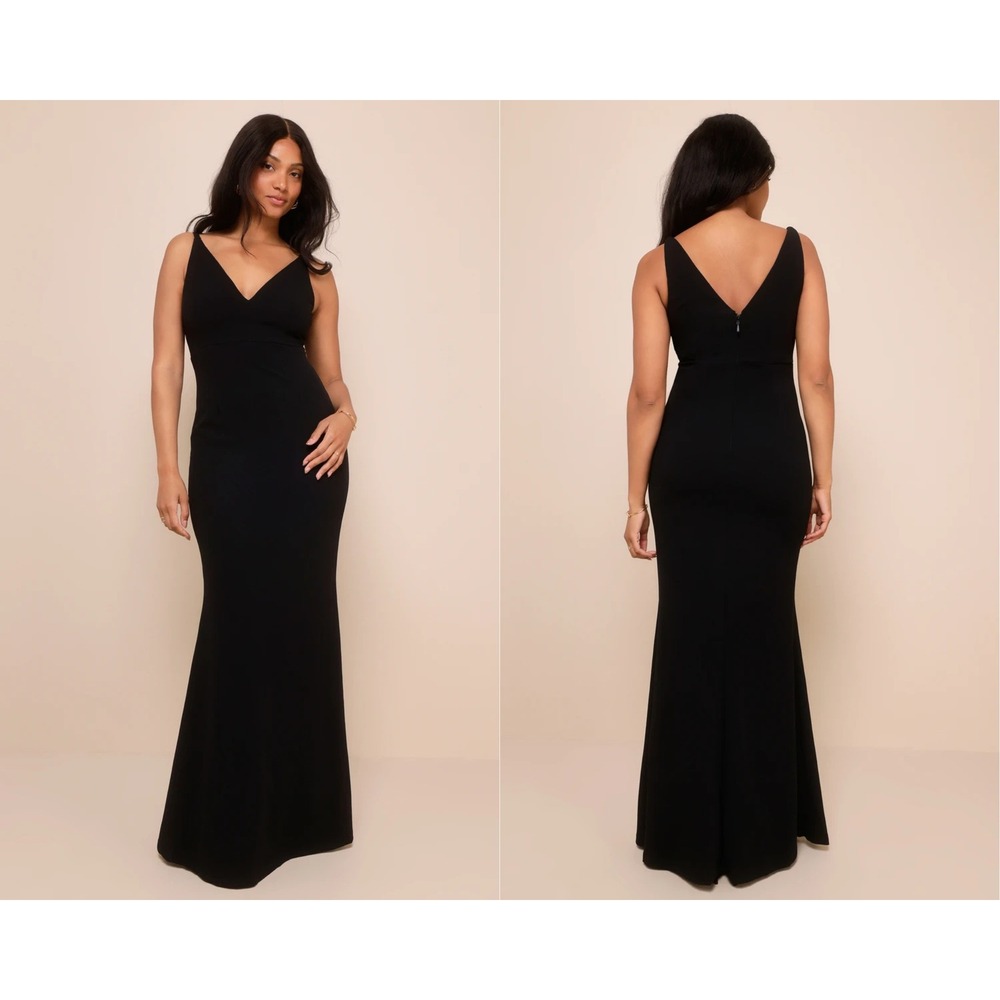Lulus Melora Black Sleeveless‎ Mermaid Maxi Dress Size 1X
